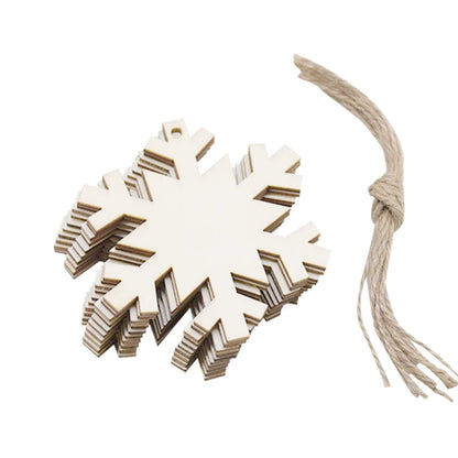 10pcs/lot Wooden Christmas Tree Hanging Ornament