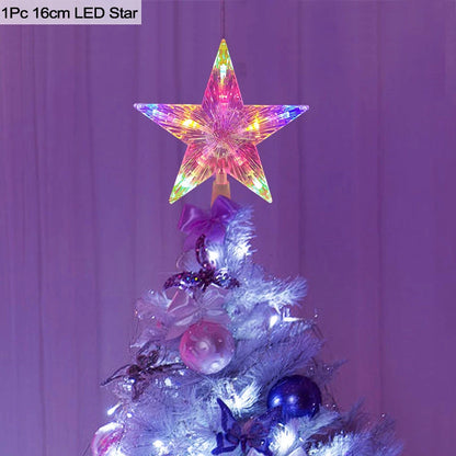 Christmas Tree Top Star LED Light Lamp Christmas