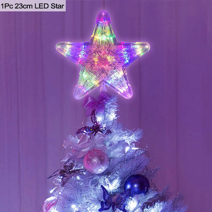 Christmas Tree Top Star LED Light Lamp Christmas
