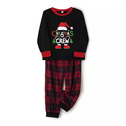 Crew Print Family Pajamas Set Soft Loose