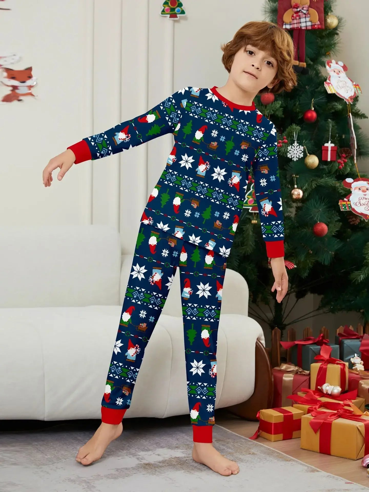 2025 New Year's Costume All Over Print Family Christmas Pajamas