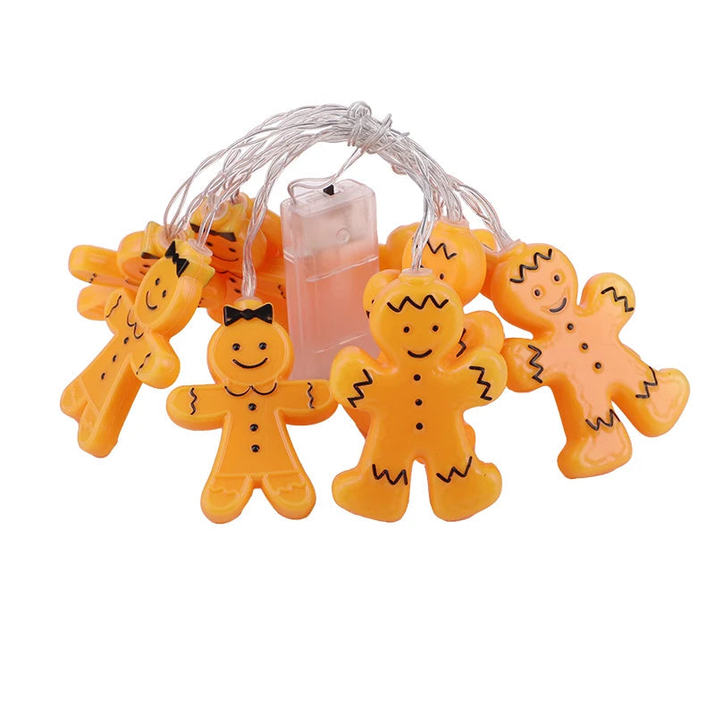 Gingerbread Man LED String Lights