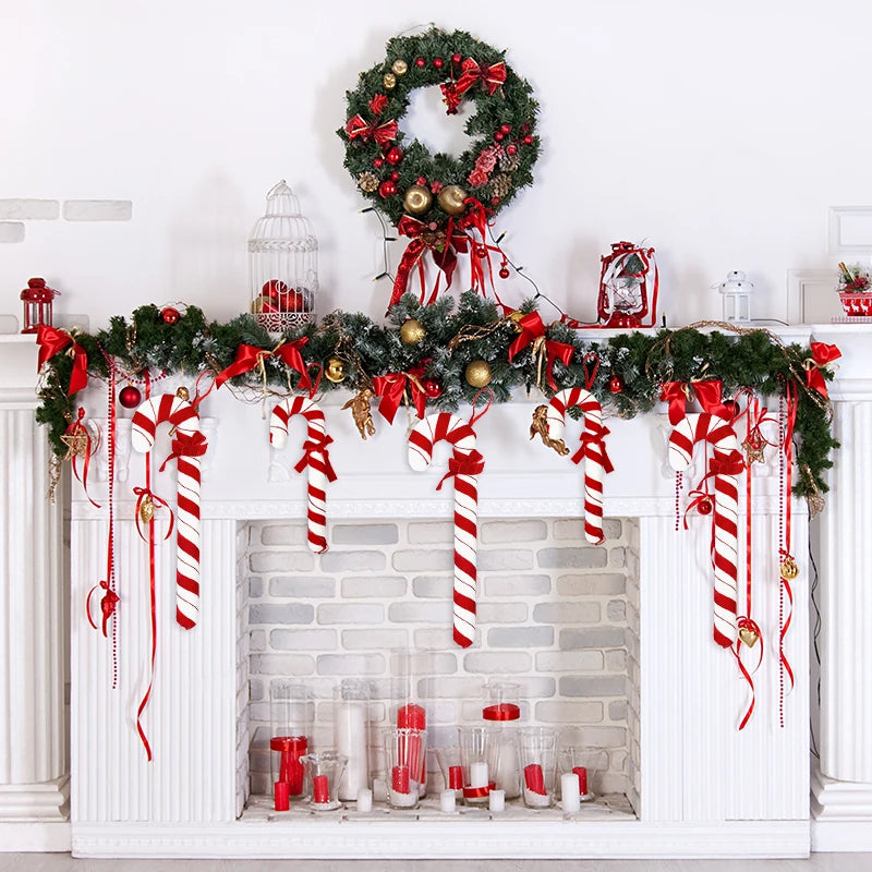 Large Christmas Candy Canes Ornament