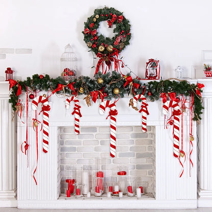 Large Christmas Candy Canes Ornament