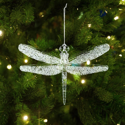 Xmas Tree Transparent Snowflake Hanging Ornaments
