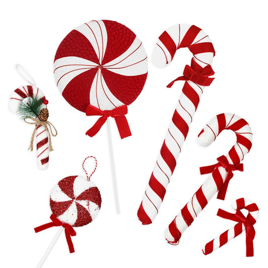 Large Christmas Candy Canes Ornament