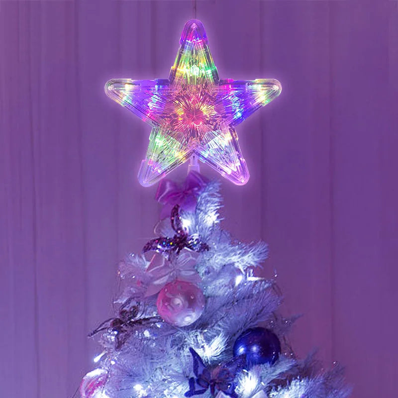 Christmas Tree Top Star LED Light Lamp Christmas
