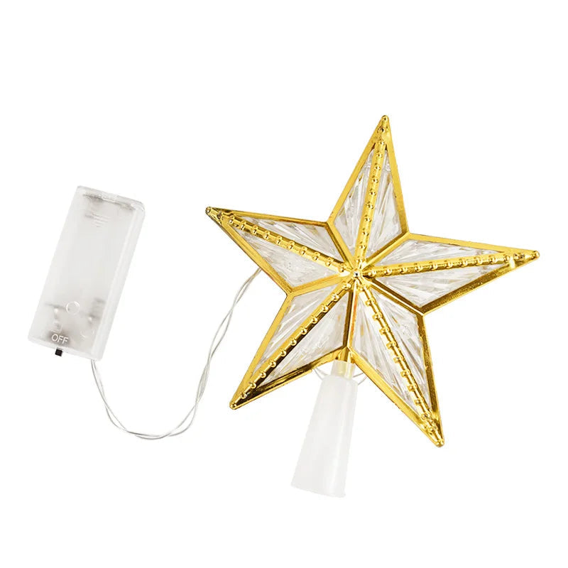 Christmas Tree Top Star LED Light Lamp Christmas