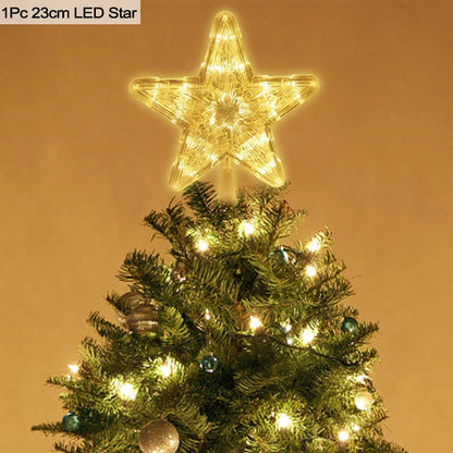 Christmas Tree Top Star LED Light Lamp Christmas