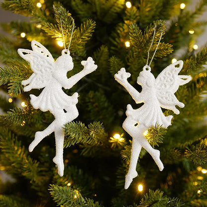 Xmas Tree Pendants Snowflake Angel Deer Hanging Ornaments