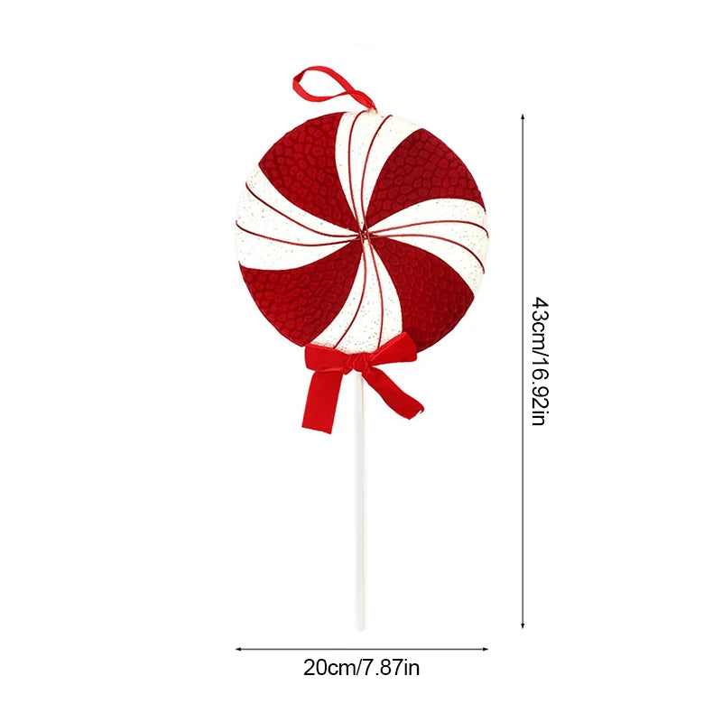 Large Christmas Candy Canes Ornament