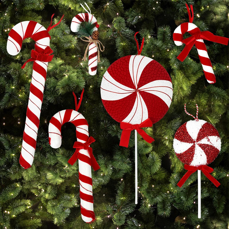 Large Christmas Candy Canes Ornament