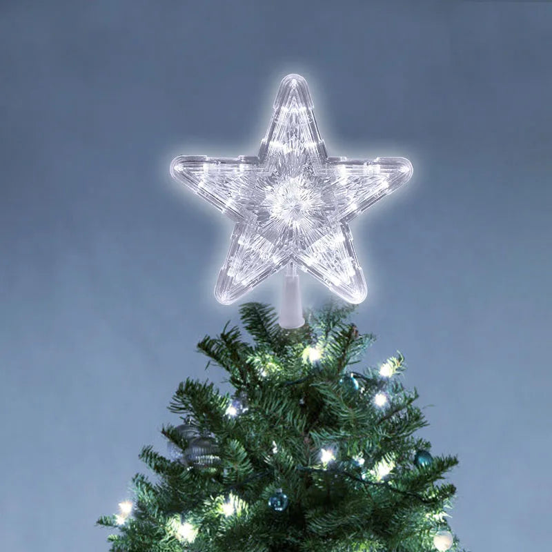 Christmas Tree Top Star LED Light Lamp Christmas