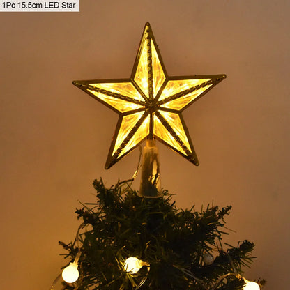 Christmas Tree Top Star LED Light Lamp Christmas