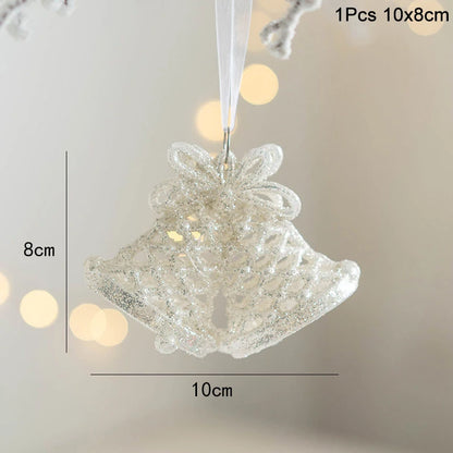 Xmas Tree Pendants Snowflake Angel Deer Hanging Ornaments