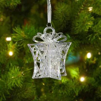 Xmas Tree Transparent Snowflake Hanging Ornaments
