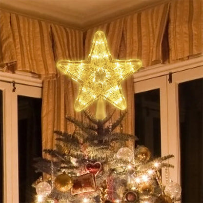 Christmas Tree Top Star LED Light Lamp Christmas