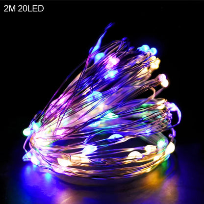 2M 20LED Santa Claus Snowflake LED Light String
