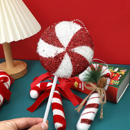 Large Christmas Candy Canes Ornament
