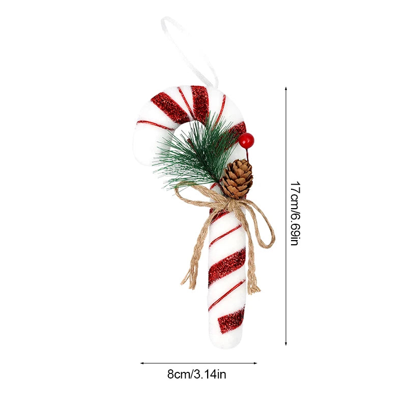 Large Christmas Candy Canes Ornament