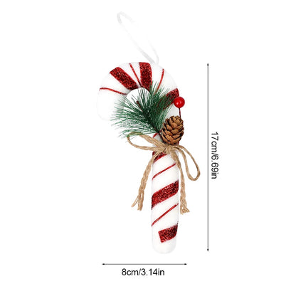 Large Christmas Candy Canes Ornament