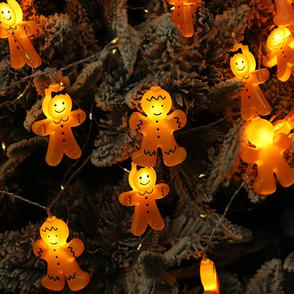 Gingerbread Man LED String Lights