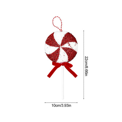 Large Christmas Candy Canes Ornament